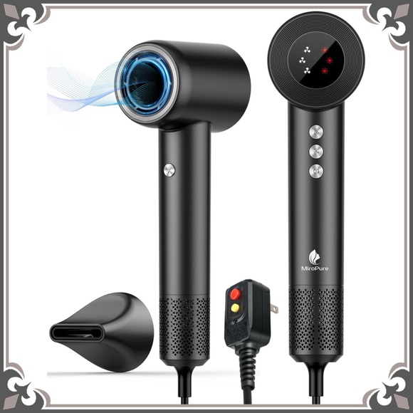 Negative Ionic Hair Blow Dryer High Speed Brushless Motor Hot & Cold Alternating - Picture 1 of 12